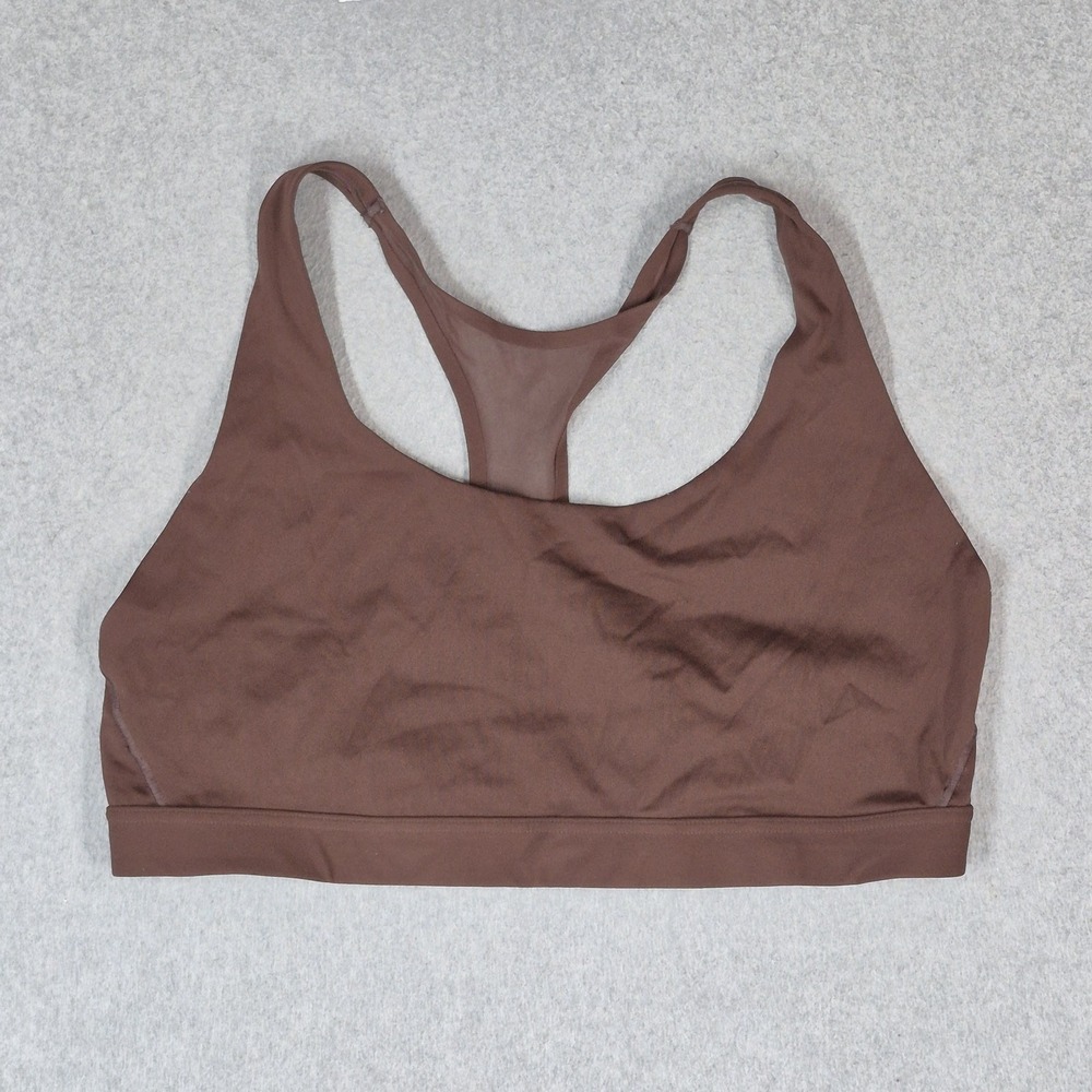Victoria's Secret Women Sports Bra XL Brown Geometric Wireless Pullover